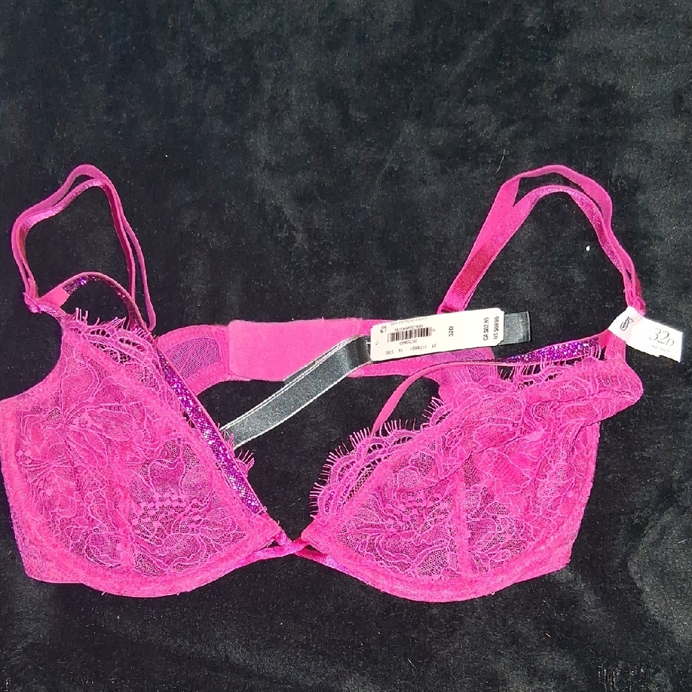 Victoria's Secret Fuchsia Unlined Lace Bras